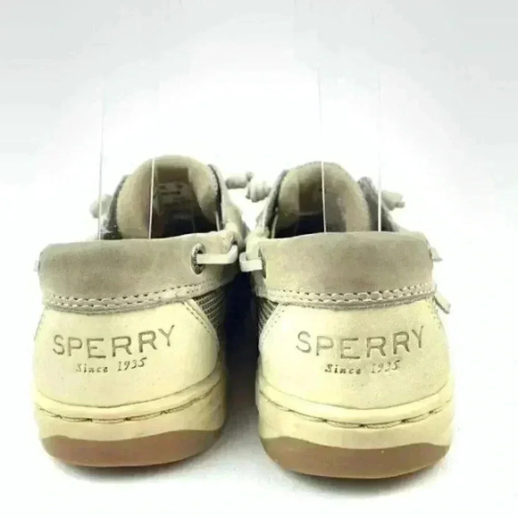 Sperry topsider flats 7 beige leather memory foam - Picture 3 of 9